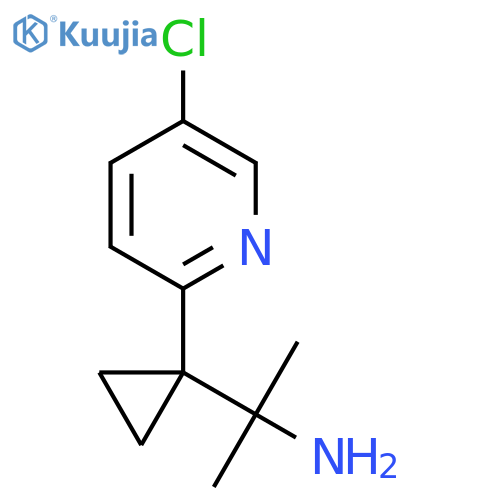 2-1-(5-chloropyridin-2-yl)cyclopropylpropan-2-amine structure