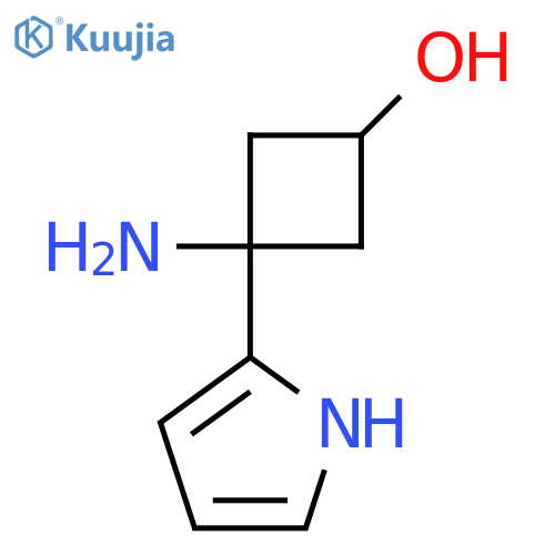 3-amino-3-(1H-pyrrol-2-yl)cyclobutan-1-ol structure