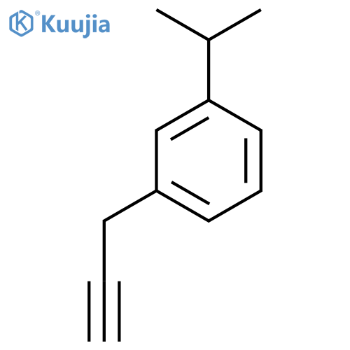 1-(prop-2-yn-1-yl)-3-(propan-2-yl)benzene structure