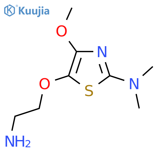 5-(2-aminoethoxy)-4-methoxy-N,N-dimethyl-1,3-thiazol-2-amine structure