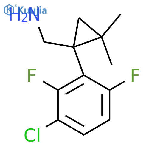 1-(3-chloro-2,6-difluorophenyl)-2,2-dimethylcyclopropylmethanamine structure