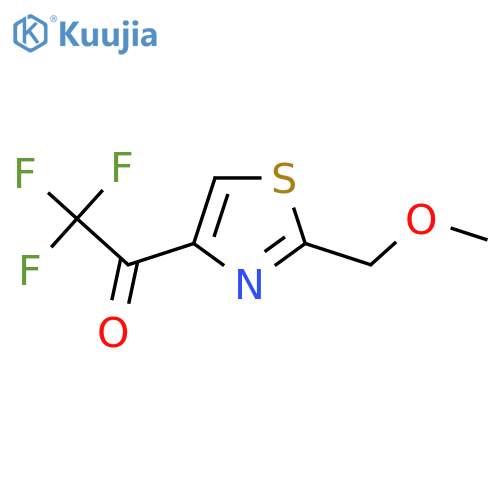 2,2,2-Trifluoro-1-[2-(methoxymethyl)-1,3-thiazol-4-yl]ethan-1-one structure