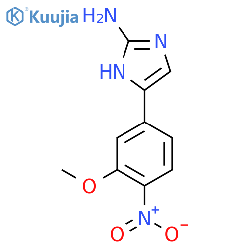 5-(3-methoxy-4-nitrophenyl)-1H-imidazol-2-amine structure