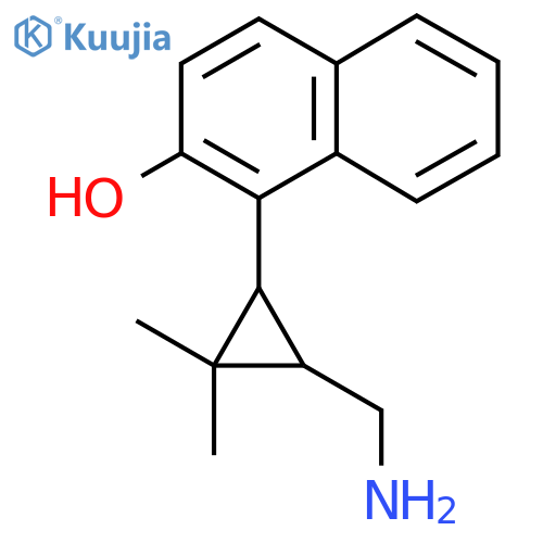 1-3-(aminomethyl)-2,2-dimethylcyclopropylnaphthalen-2-ol structure