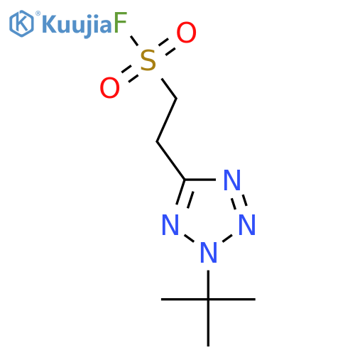 2-(2-tert-butyl-2H-1,2,3,4-tetrazol-5-yl)ethane-1-sulfonyl fluoride structure
