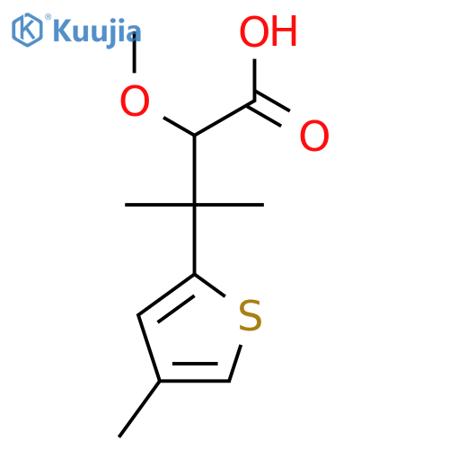 2-methoxy-3-methyl-3-(4-methylthiophen-2-yl)butanoic acid structure