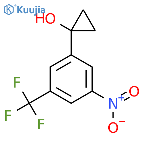 1-3-nitro-5-(trifluoromethyl)phenylcyclopropan-1-ol structure