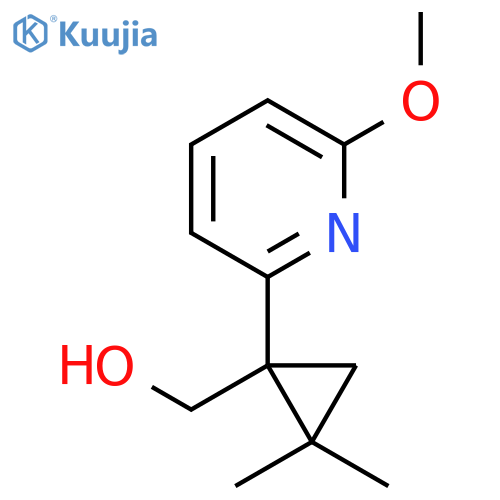 1-(6-methoxypyridin-2-yl)-2,2-dimethylcyclopropylmethanol structure