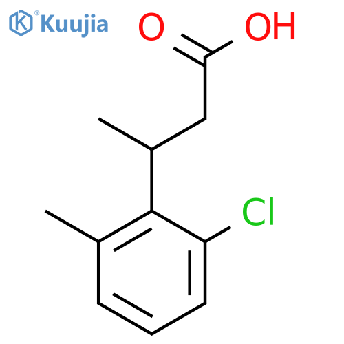 3-(2-chloro-6-methylphenyl)butanoic acid structure