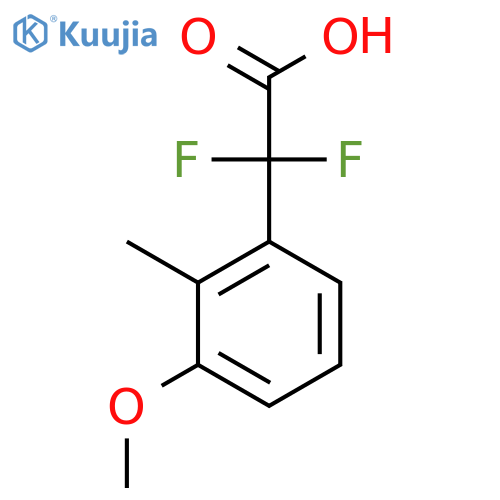 2,2-difluoro-2-(3-methoxy-2-methylphenyl)acetic acid structure