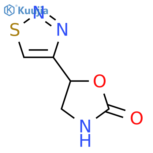 5-(1,2,3-thiadiazol-4-yl)-1,3-oxazolidin-2-one structure