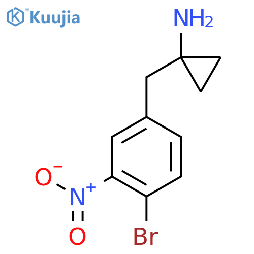 1-(4-bromo-3-nitrophenyl)methylcyclopropan-1-amine structure