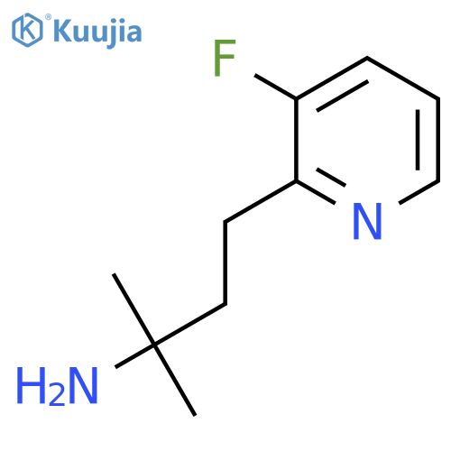 4-(3-fluoropyridin-2-yl)-2-methylbutan-2-amine structure