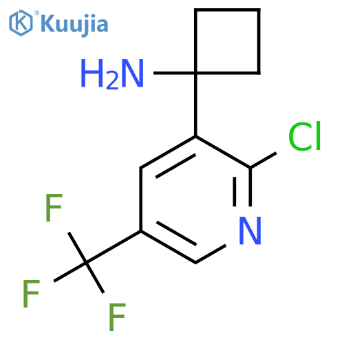 1-2-chloro-5-(trifluoromethyl)pyridin-3-ylcyclobutan-1-amine structure