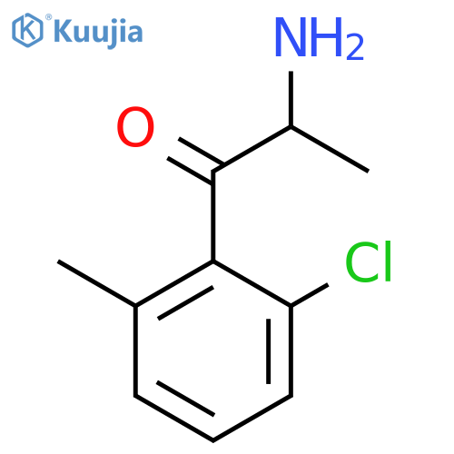 2-amino-1-(2-chloro-6-methylphenyl)propan-1-one structure