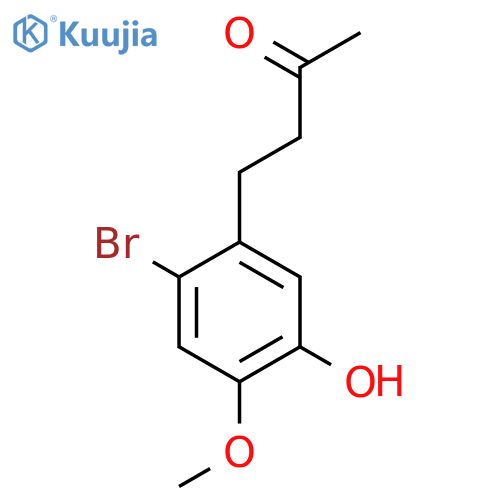 4-(2-bromo-5-hydroxy-4-methoxyphenyl)butan-2-one structure
