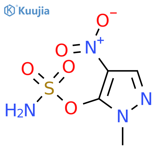 1-methyl-4-nitro-1H-pyrazol-5-yl sulfamate structure