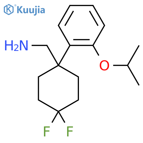 {4,4-difluoro-1-2-(propan-2-yloxy)phenylcyclohexyl}methanamine structure