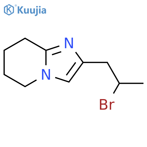 2-(2-bromopropyl)-5H,6H,7H,8H-imidazo1,2-apyridine structure