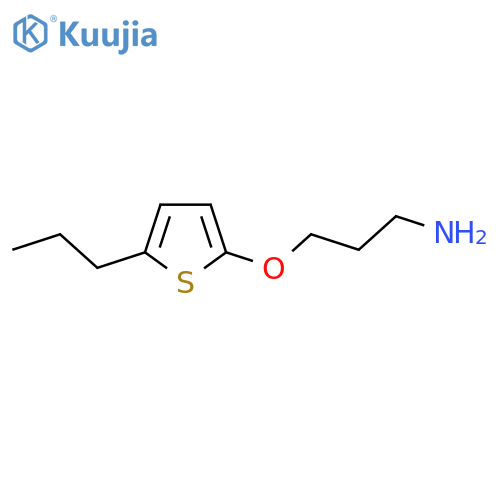 3-(5-propylthiophen-2-yl)oxypropan-1-amine structure
