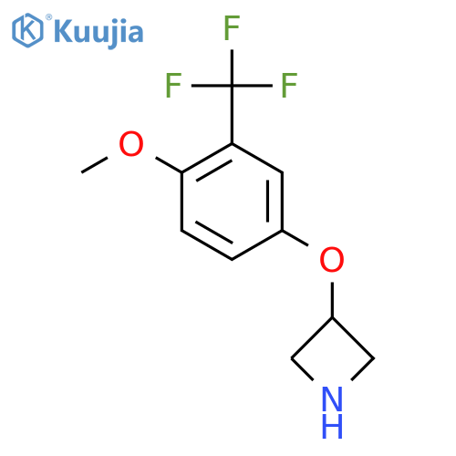 3-4-methoxy-3-(trifluoromethyl)phenoxyazetidine structure