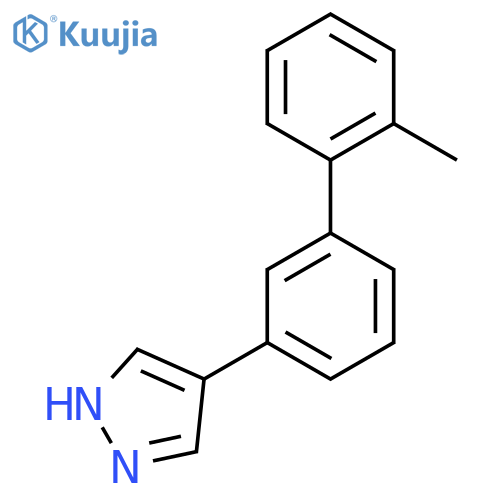 4-3-(2-methylphenyl)phenyl-1H-pyrazole structure