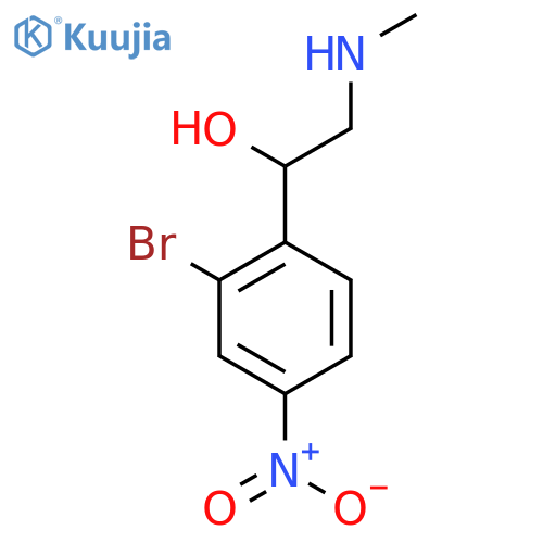 1-(2-bromo-4-nitrophenyl)-2-(methylamino)ethan-1-ol structure