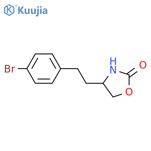 4-2-(4-bromophenyl)ethyl-1,3-oxazolidin-2-one structure