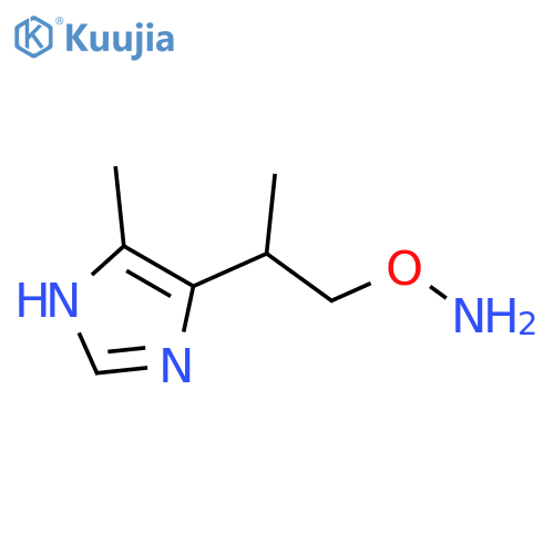 O-2-(4-methyl-1H-imidazol-5-yl)propylhydroxylamine structure