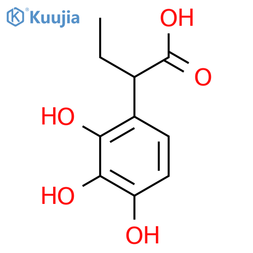 2-(2,3,4-trihydroxyphenyl)butanoic acid structure