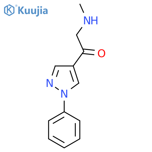 2-(methylamino)-1-(1-phenyl-1H-pyrazol-4-yl)ethan-1-one structure