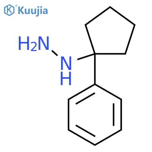 (1-phenylcyclopentyl)hydrazine structure