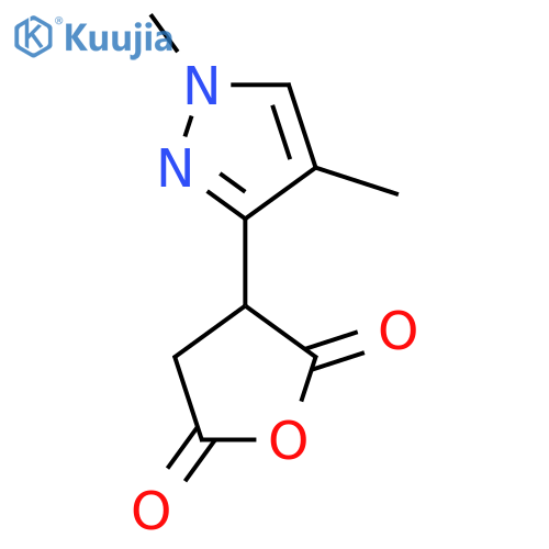 3-(1,4-dimethyl-1H-pyrazol-3-yl)oxolane-2,5-dione structure