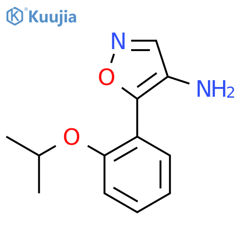 5-2-(propan-2-yloxy)phenyl-1,2-oxazol-4-amine structure