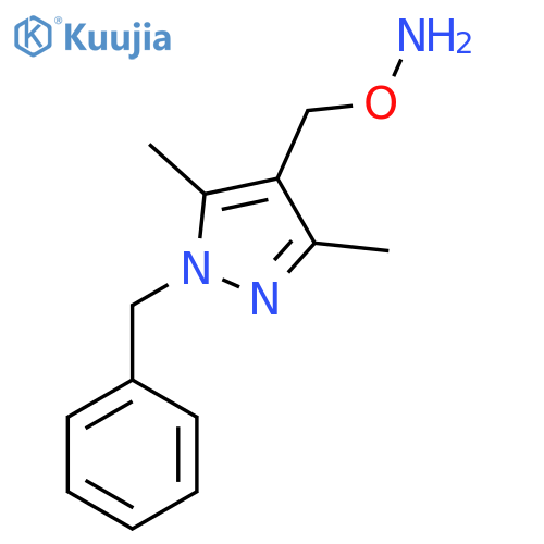 O-(1-benzyl-3,5-dimethyl-1H-pyrazol-4-yl)methylhydroxylamine structure