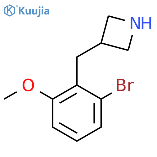 3-(2-bromo-6-methoxyphenyl)methylazetidine structure