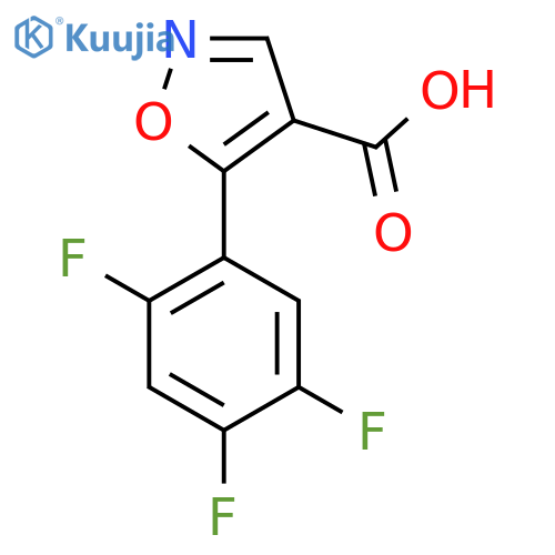 5-(2,4,5-trifluorophenyl)-1,2-oxazole-4-carboxylic acid structure