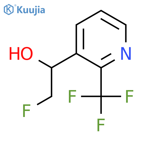 2-fluoro-1-2-(trifluoromethyl)pyridin-3-ylethan-1-ol structure