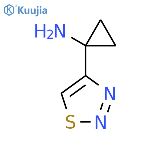 1-(1,2,3-thiadiazol-4-yl)cyclopropan-1-amine structure
