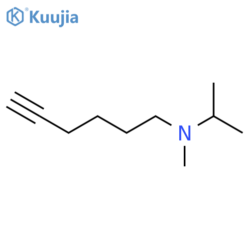 (hex-5-yn-1-yl)(methyl)(propan-2-yl)amine structure