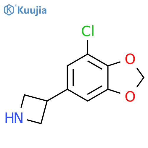 3-(7-chloro-1,3-dioxaindan-5-yl)azetidine structure