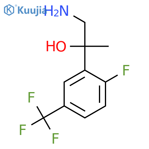1-amino-2-2-fluoro-5-(trifluoromethyl)phenylpropan-2-ol structure