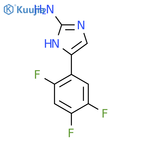 5-(2,4,5-trifluorophenyl)-1H-imidazol-2-amine structure