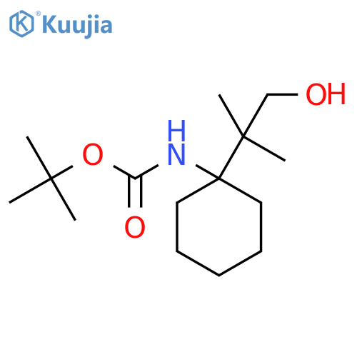 tert-butyl N-1-(1-hydroxy-2-methylpropan-2-yl)cyclohexylcarbamate structure