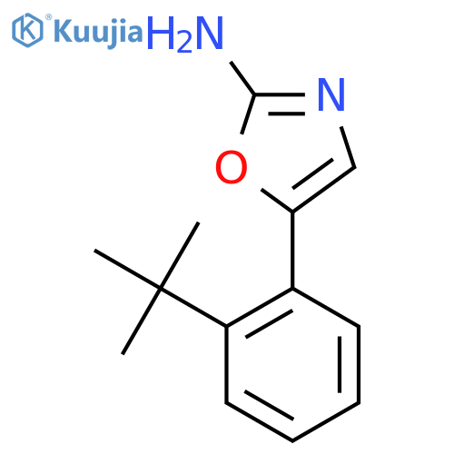 5-(2-tert-butylphenyl)-1,3-oxazol-2-amine structure