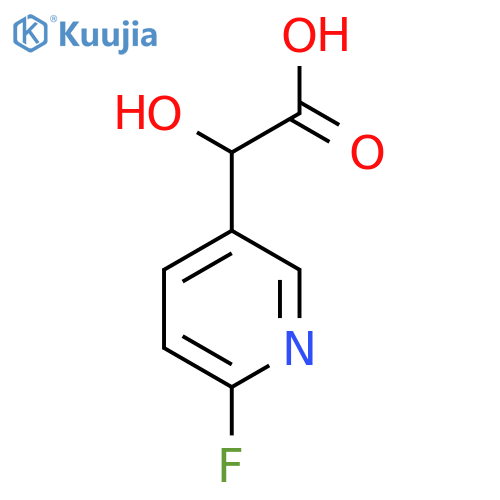 2-(6-fluoropyridin-3-yl)-2-hydroxyacetic acid structure