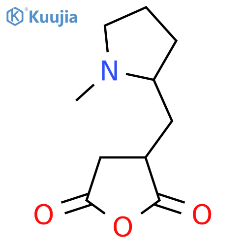 3-(1-methylpyrrolidin-2-yl)methyloxolane-2,5-dione structure