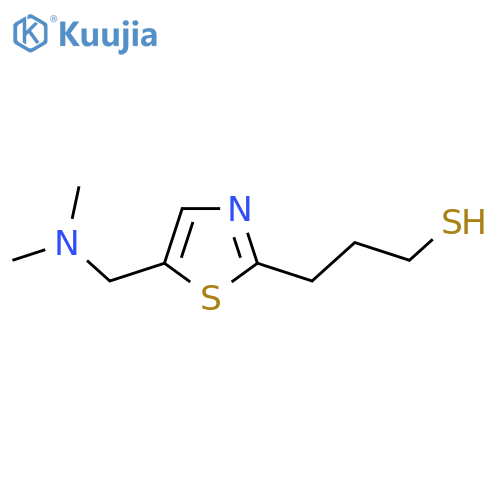 3-{5-(dimethylamino)methyl-1,3-thiazol-2-yl}propane-1-thiol structure