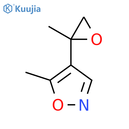 5-methyl-4-(2-methyloxiran-2-yl)-1,2-oxazole structure
