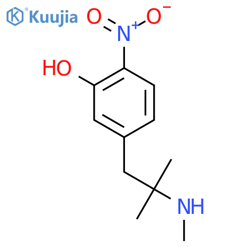 5-2-methyl-2-(methylamino)propyl-2-nitrophenol structure